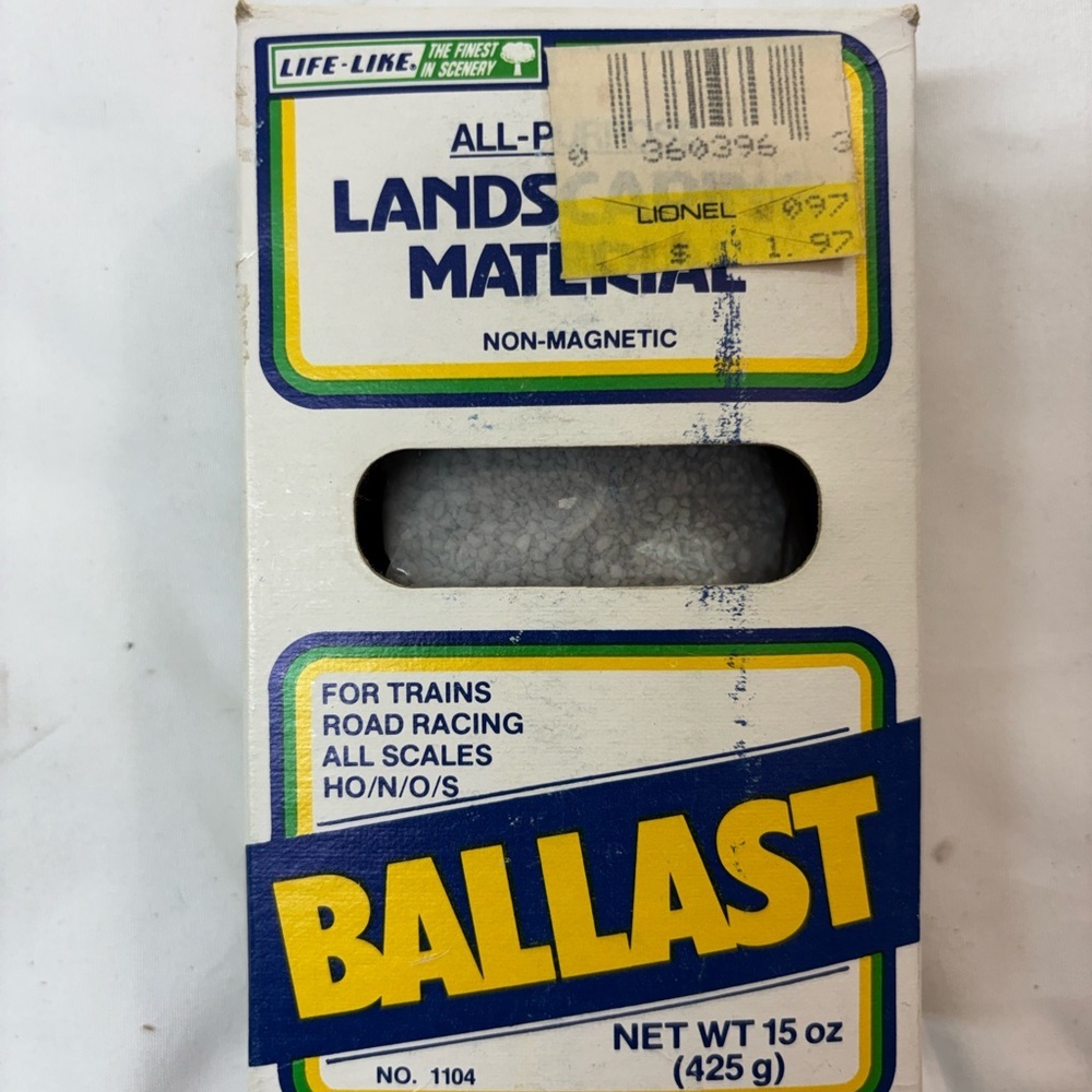 LIFE-LIKE 1104 LANDSCAPE MATERIAL BALLAST, 15 OZ, OPENED PACKAGE
